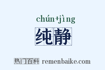 纯静是什么意思的图片